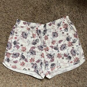 Maurices Floral Athletic Shorts - Pink, Black, White